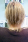 End of chemo hair, before having extensions