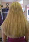 Very long thick hair, after having extensions