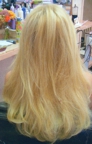Full all over, beautiful hair, after having extensions